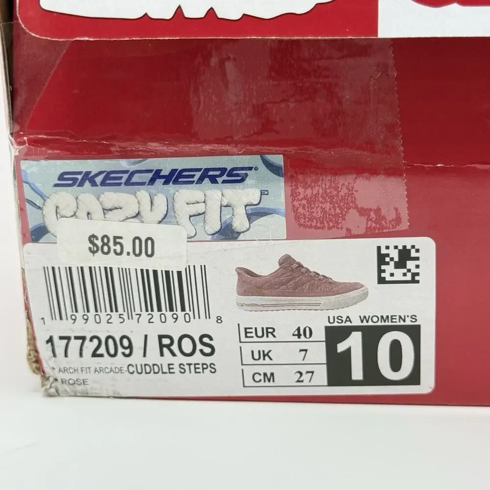 Skechers Arch Fit Arcade Cuddle Steps Rose Women’s Sneakers Size 10